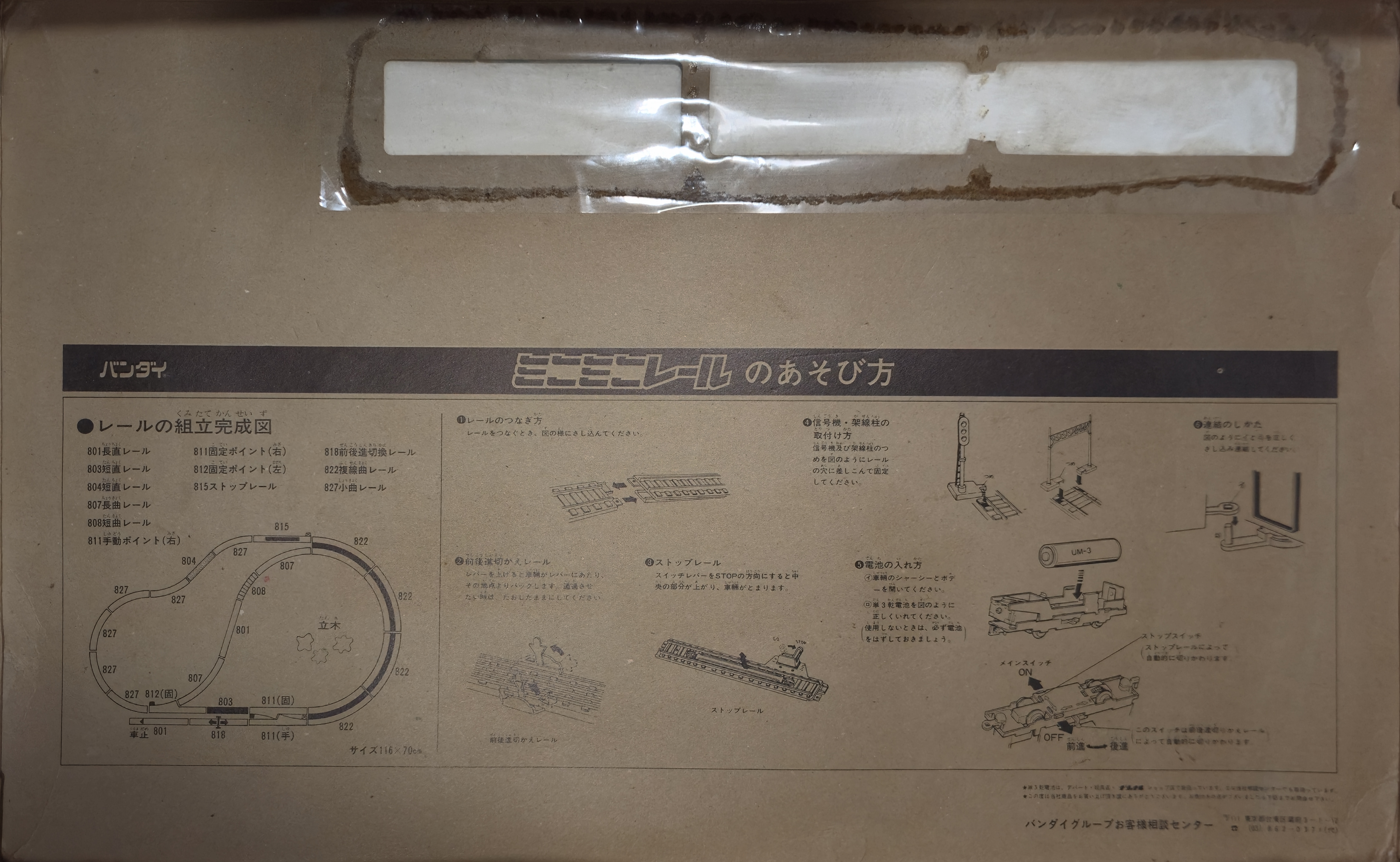 Bandai Mini Mini Rail Tohoku Joetsu Shinkansen Set